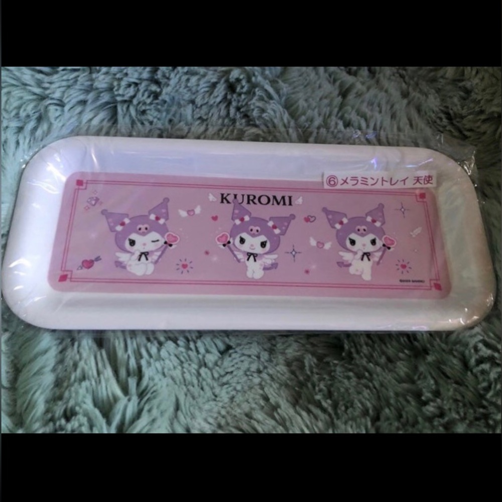 SANRIO Long Angel Kuromi Tray Pink Pastel